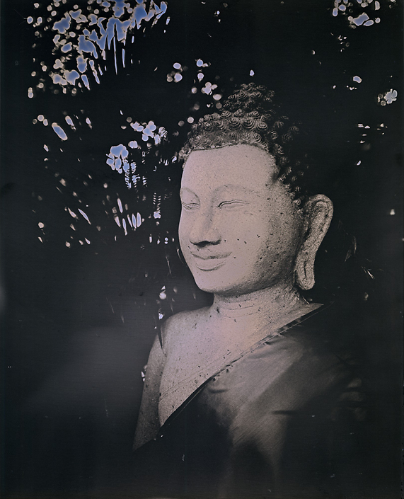 Binh Danh - Buddha of Phnom Penh #2, 2017, daguerreotype (exposed from an enlarger), 12 by 10 inches / 17 by 14.75 inches framed, edition of 3