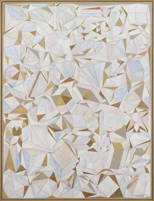 Carrie Marill - Thousand Kisses Deep (SOLD), 2017, egg tempera on linen, 58 x 44 inches, 59.25 by 45.25 inches framed