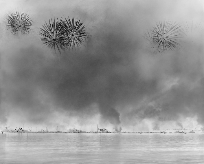 Damion Berger - Italy, Cannes International Firework Festival, 2009, pigment ink print on Baryta paper, Diasec mounted in aluminum frame, 24 by 30 inches unframed, 60 by 74 inches framed