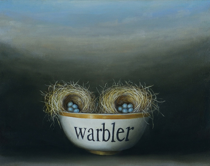 David Kroll - Landscape (Warbler’s Nests), 2022, oil on panel, 11” x 14”