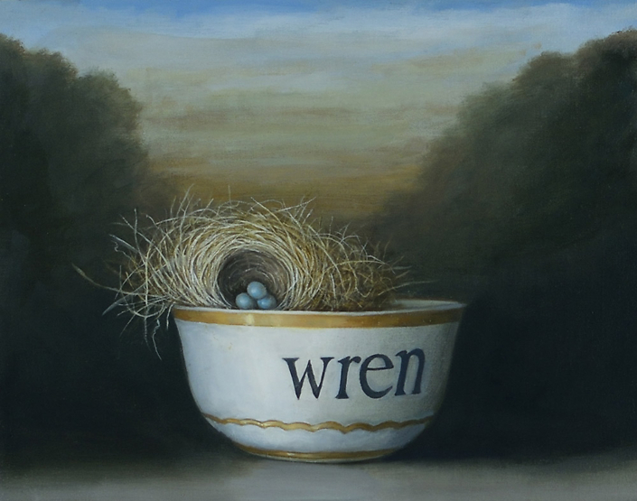 David Kroll - Landscape (Wren’s Nest), 2022, oil on panel, 11” x 14”