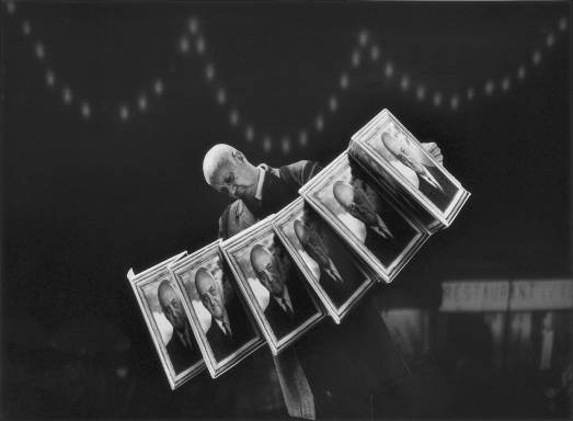 Gilbert Garcin - 166 -Virtuose jouant un air connu (Virtuoso playing a well known tune), 2001, gelatin silver print, 8 by 12 inches, 12 by 16 inches, or 20 by 24 inches