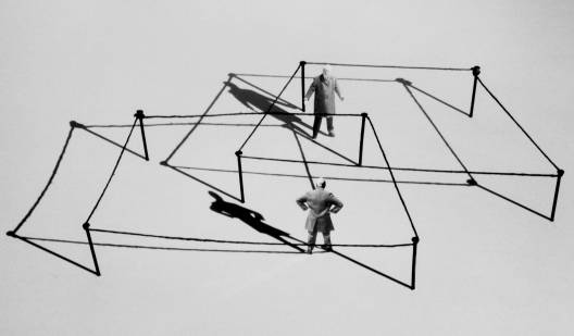 Gilbert Garcin - 272 -Faire valoir son droit (Claiming one's right), 2004, gelatin silver print, 8 by 12 inches, 12 by 16 inches, or 20 by 24 inches