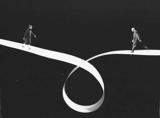 Gilbert Garcin - 336 - Être sûr de soi (Being self assured), 2007, gelatin silver print,8 by 12 inches, 12 by 16 inches, or 20 by 24 inches