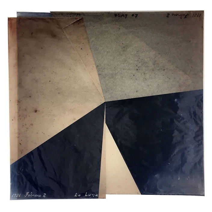 Luis González Palma - La Luna 5, 2016, digital printing on onion paper, collage, 20.25 by 20.5 inches