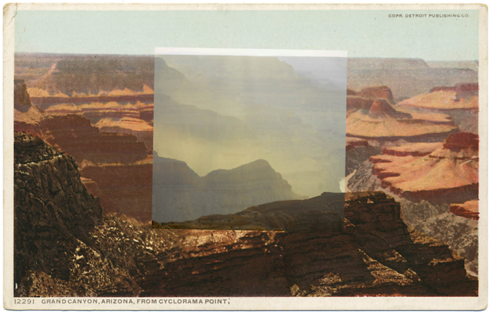 Mark Klett with Byron Wolfe - Cyclorama Point, by 2010, pigment inkjet print, 3.5 by 5.5 inches