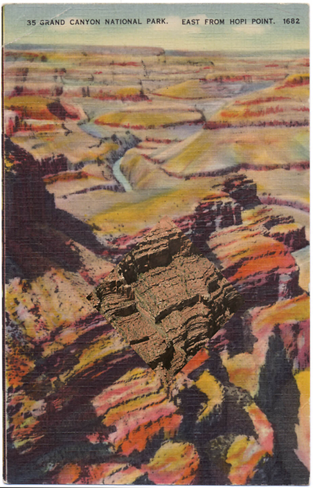Mark Klett with Byron Wolfe - West from Hopi Point, 2010, pigment inkjet print, 5.5 by 3.5 inches