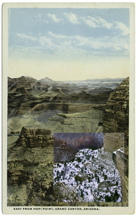 Mark Klett with Byron Wolfe - East from Hopi Point 3, 2010, pigment inkjet print, 5.5 by 3.5 inches
