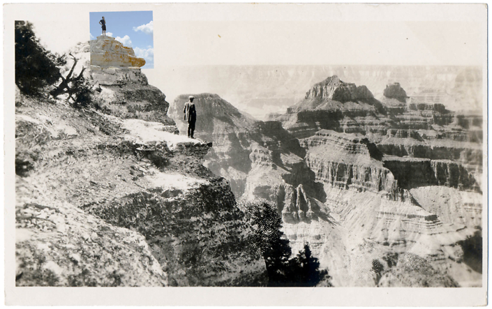 Mark Klett with Byron Wolfe - North Rim, by 2010, pigment inkjet print, 3.5 by 5.5 inches by