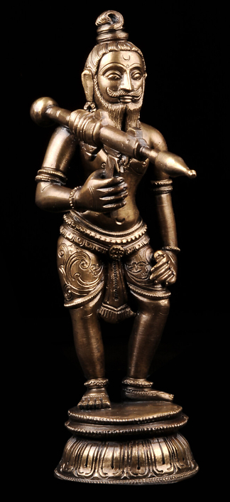 Siri Devi Khandavilli - Not in Anyone's Name: Figure 1, 2015, cast bronze, 7.25 by 2.25 by 4.5 inches, unique