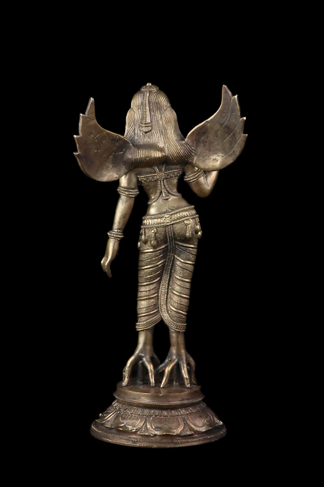 Siri Devi Khandavilli - Pravasini (detail), 2013, cast bronze, 13 by 6.5 by 4 inches