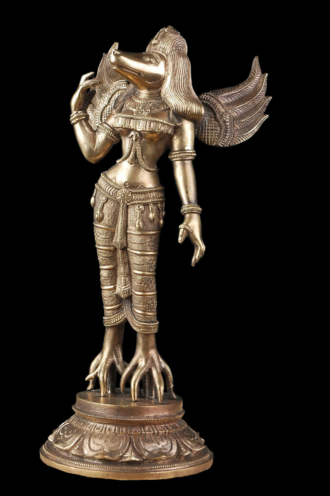 Siri Devi Khandavilli - Pravasini, 2013, cast bronze, 13 by 6.5 by 4 inches