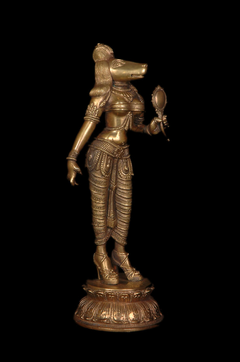 Siri Devi Khandavilli - Darpana Sundari, 2012, cast bronze, 12 by 5 by 5 inches