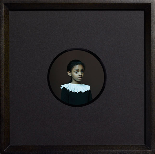 Bettina von Zwehl - Mickal III (SOLD), 2015, chromogenic dye print, 2.375 by 2.375 inches, 6.5 by 6.5 inches framed