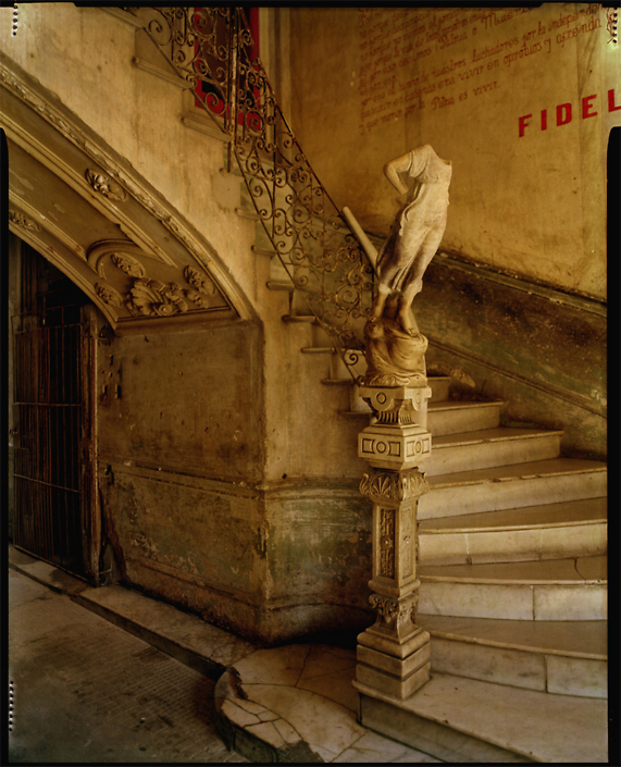 Michael Eastman - Fidel's Stairway, 1999, photograph, available in three sizes: 50 by 40 inches, 60 by 48 inches, and 90 by 72 inches