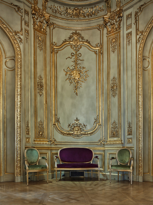 Michael Eastman - Parisian Salon #2, Buenos Aires, photograph, available in three sizes: 50 by 40 inches, 60 by 48 inches, and 90 by 72 inches