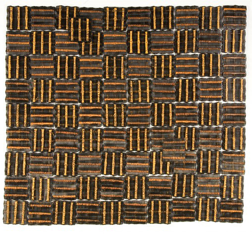 Sonya Clark - Plain Weave (SOLD), 2008, combs and thread, 42 by 47.5 inches