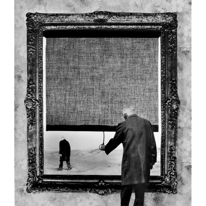 Gilbert Garcin - 121 - Fin (The end), 1999, gelatin silver print, 12 by 8 inches, 16 by 12 inches, or 24 by 20 inches