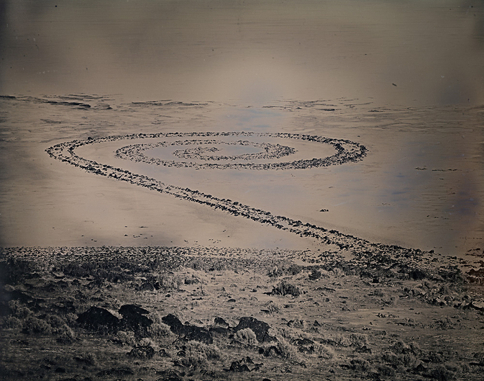 Binh Danh - Spiral Jetty, Utah (#5)(SOLD), 2017, Daguerreotype, 8 by 10 inches / 12.5 by 14.75 inches, unique