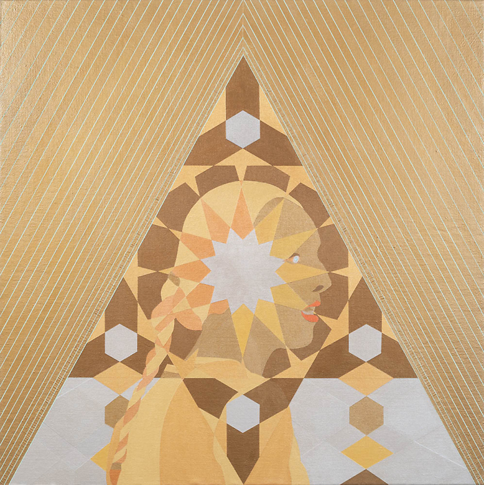 Carrie Marill - Alchemy (SOLD), 2019, acrylic on linen, 44 x 44 inches