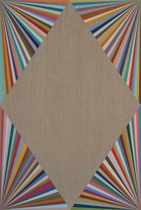 Carrie Marill - No Knots to Untie (horizontal), 2022, acrylic on linen, 36 x 24 x 3” or 24” x 36” x 3” (can hang in either orientation)