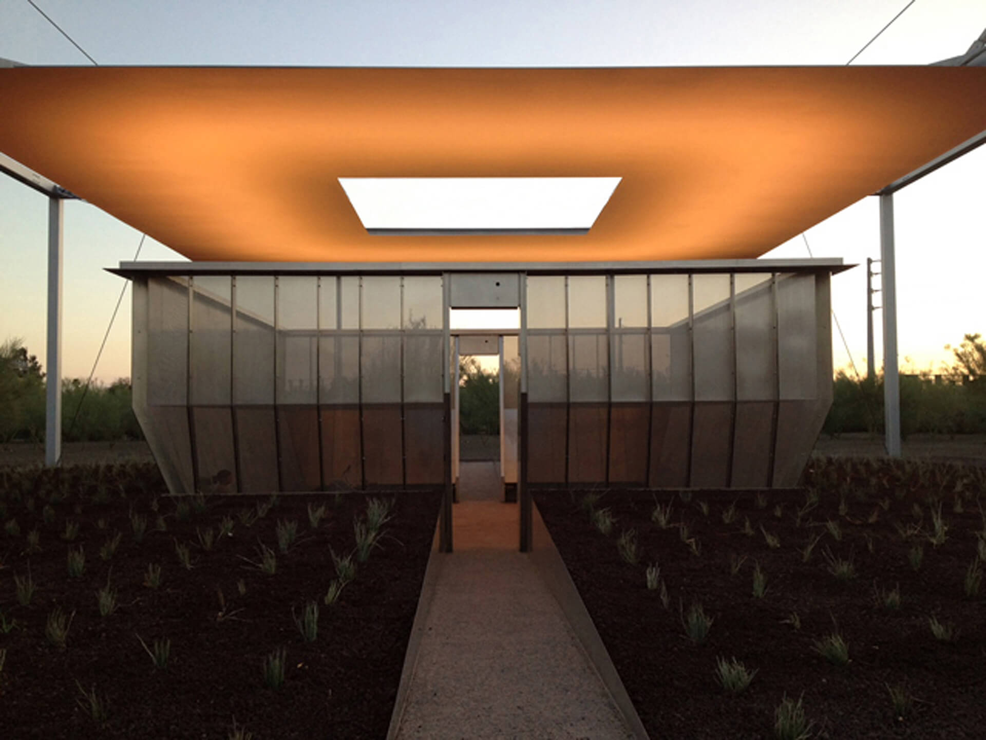 James Turrell - Air Apparent, 2012, 30 by 30 by 30 feet, Tempe, Arizona