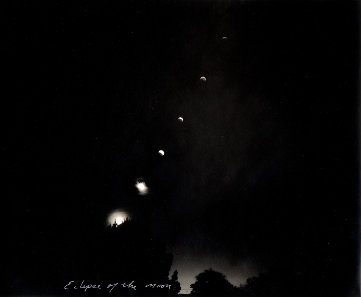 Mark Klett - Eclipse of Moon, 2006, toned gelatin silver print, 7.5 by 9 inches