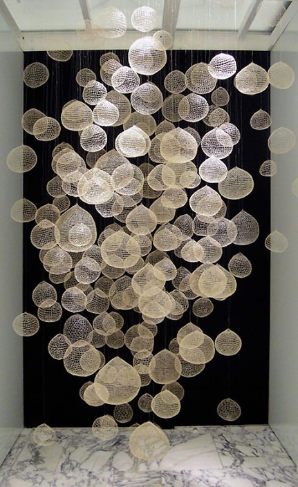 Xawery Wolski - Globos (Globes), n.d., woven wire, dimensions variable