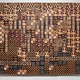 Ato Ribeiro - Madan Sara, 2023, repurposed wood, wood glue, plastics, 48" x 72"