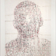 Ben Durham - Daniel (Graffiti Map), 2021, ink and graphite on cut handmade paper, 70 x 53.75 inches framed