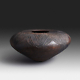 Mncane Nzuza - Ukhamba #118 (SOLD), ceremonial beer-serving vessel, pit-fired hand-built earthenware with burnished surface, 11 by 23 inches diameter