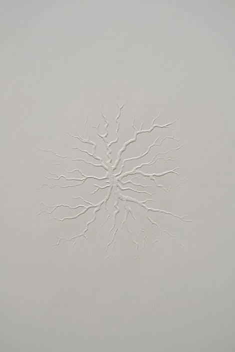Xawery Wolski - Tattoo 5 (Roots), pinprick works on paper, 11.5" x 8.25" unframed, 12.75" x 9.5" framed