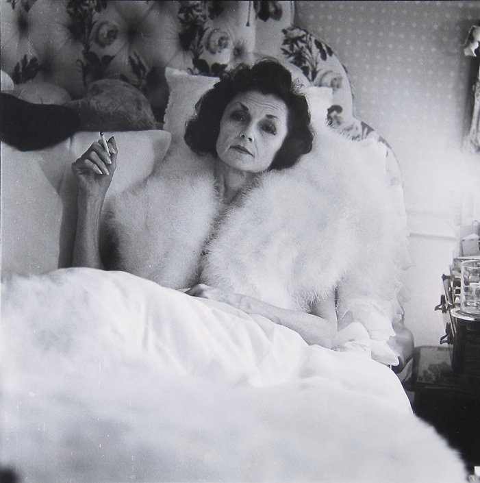 Diane Arbus - Brenda Diana Duff Frazier, 1938 Debutante of the Year, At Home, 1966, vintage gelatin silver print, 16 3/8 by 15 7/8 inches unframed, 26 x 25.4 framed