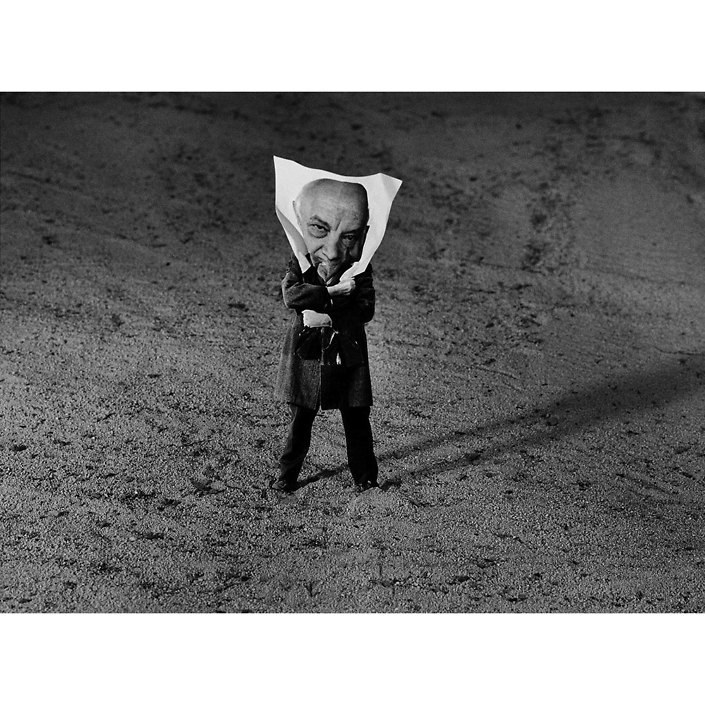 Gilbert Garcin - 118 - S'aimer (Loving oneself), 1999, gelatin silver print, 12 x 8 inches, 16 x 12 inches, or 24 by 20 inches