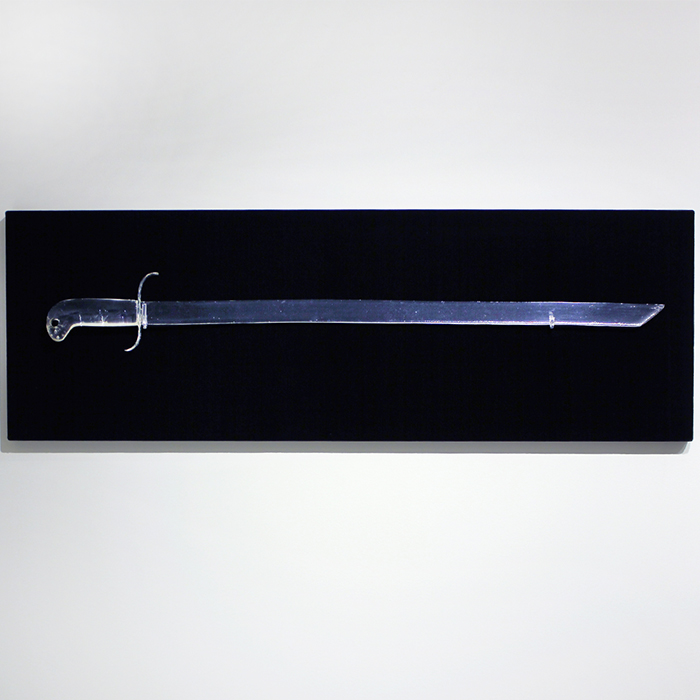 Reynier Leyva Novo - The Desire to Die for Others: Machete: Quintin Bandera (detail), 2012, cast in polyester resin from original object, 32 by 4.5 by x 1 inches, edition of 5 Belonged to Division General José Quintino Bandera Betancourt (Quintín Bandera)